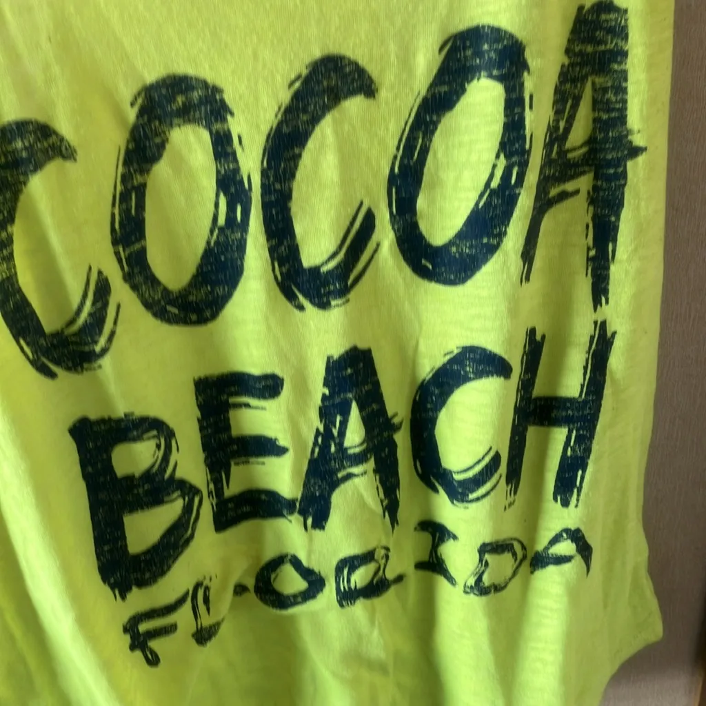 Neon Green Cocoa Beach Tank Top large - Image 2