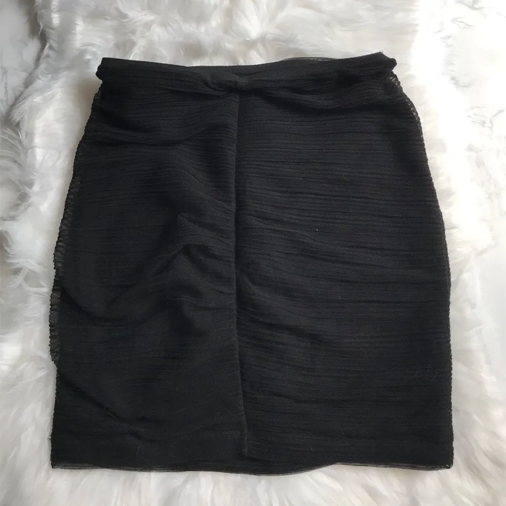 BCBGMaxazria Gathered Netted Skirt - Image 2