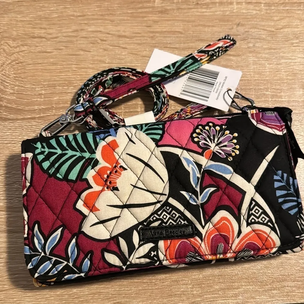 Vera Bradley crossbody Wallet purse slim NEW Kauai floral NWT - Image 3