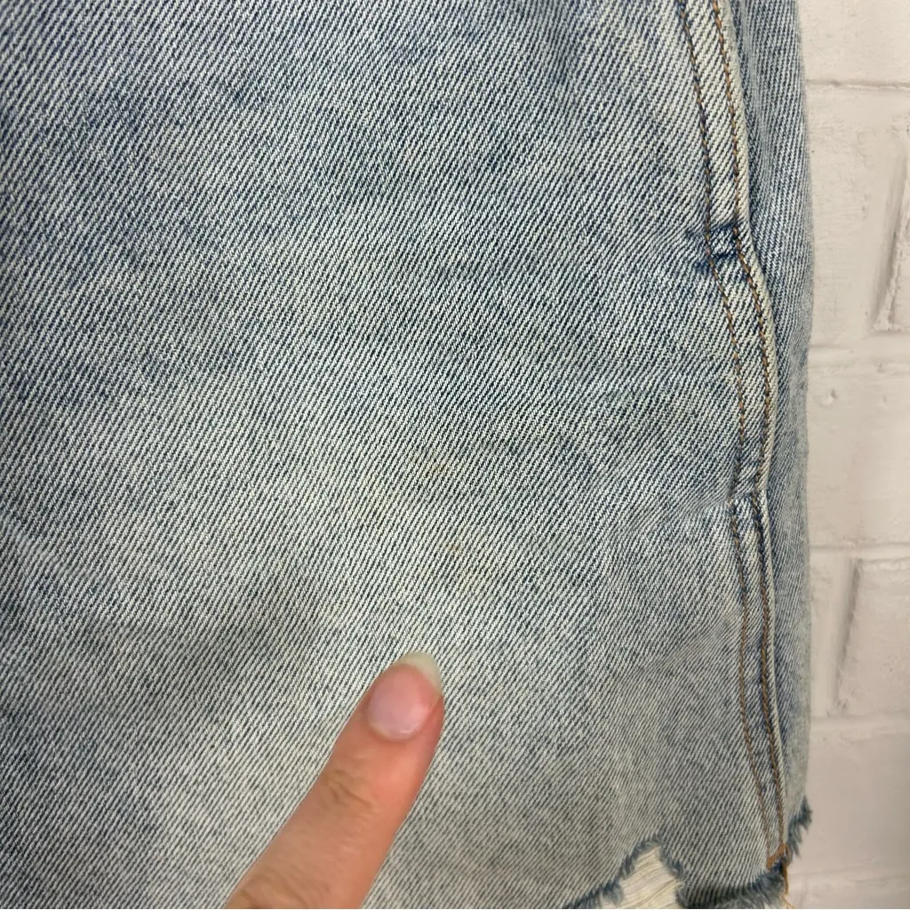 We The Free Free People Light Wash Denim Skirt Size 25 - Image 5