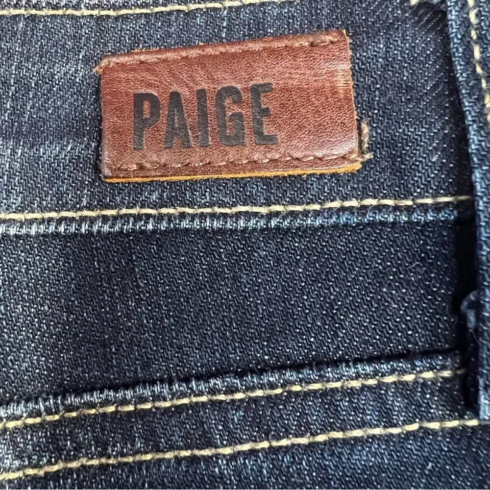 Paige Jimmy Jimmy Rolled Cuff Denim Shorts Dark Wash Premium Jean Cutoffs 27 - Image 8