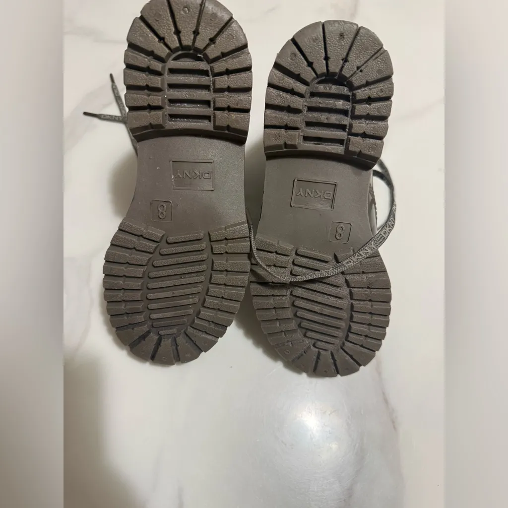 DKNY  Women's Taupe Combat Boots - Image 10