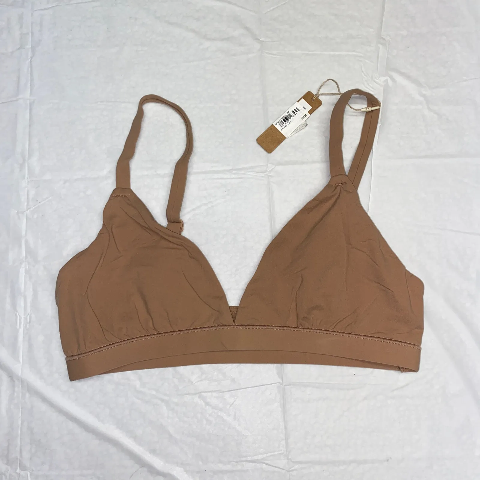 NWT Skims Sienna Brown Fits Everybody Triangle Bralette Bra Women's Size Medium - Image 2
