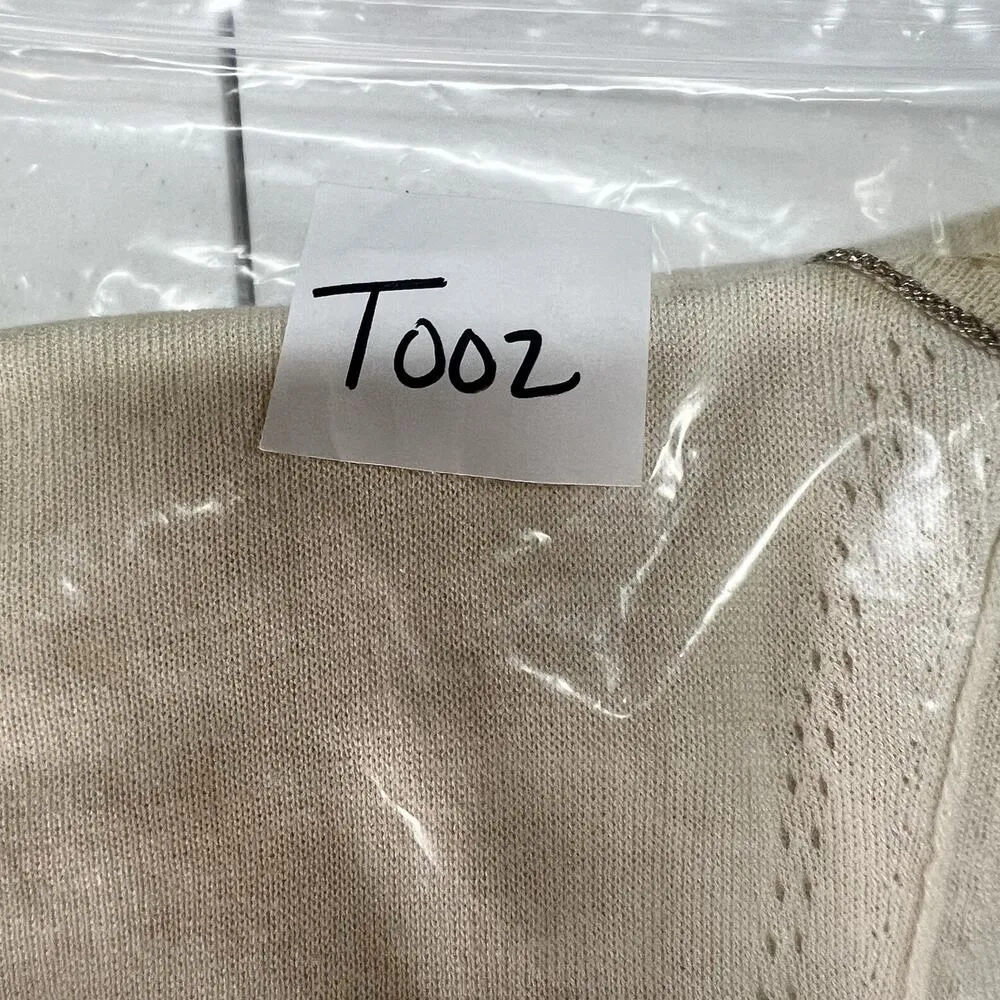 Margaret O'Leary XS Tunic Sweater Silk Linen Bend Asymmetric Sleeveless Knit - Image 13