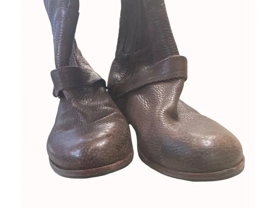 UGG women’s leather sheepskin brown mid calf boots shoes size 6 SKU 5035 - Image 5