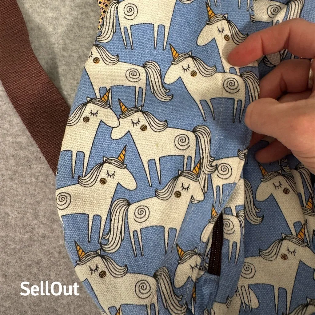 UnionBay Women’s Unicorn Rope Sling Bag Blue Medium Crossbody - Image 2