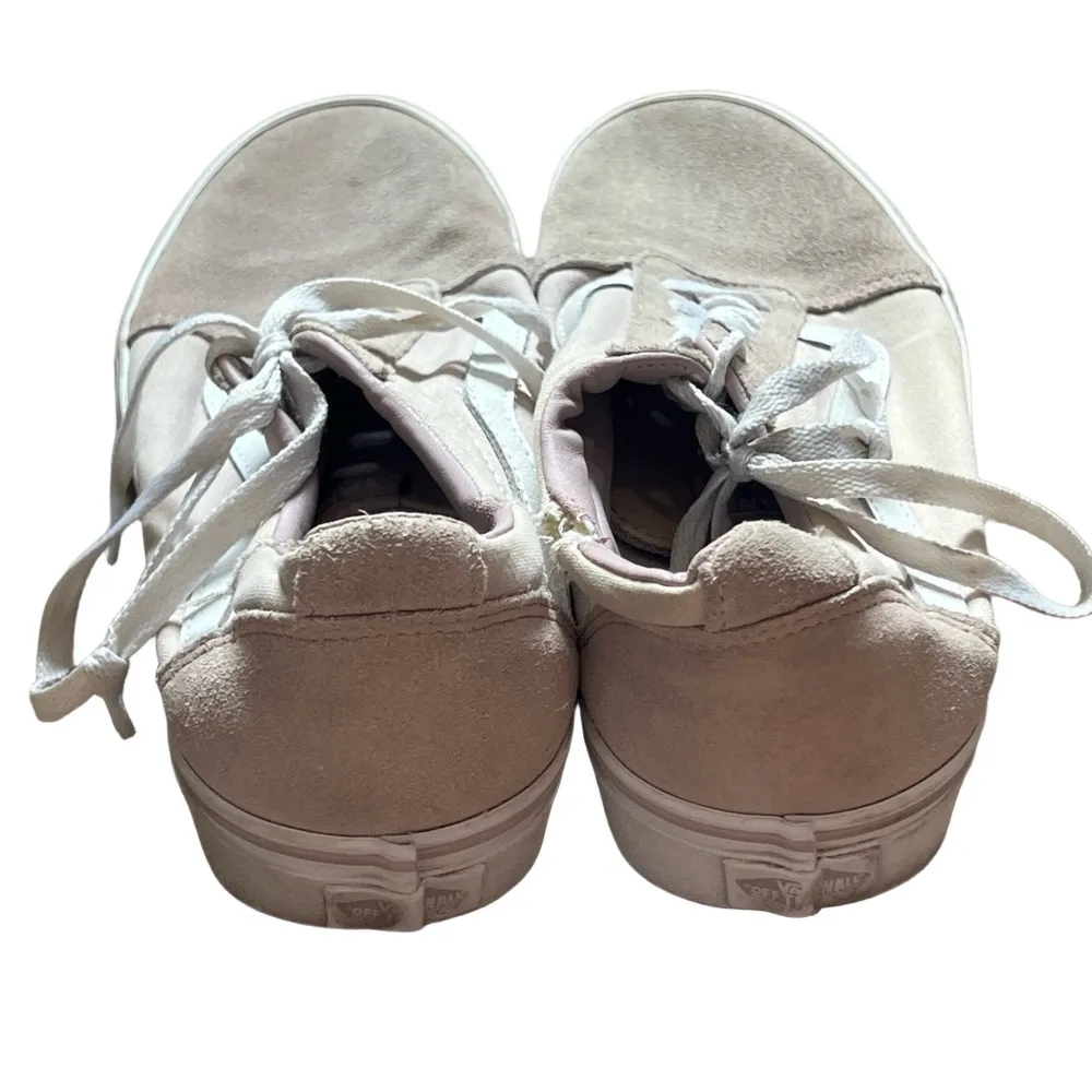 Vans Blush and White Canvas Sneakers - Image 5