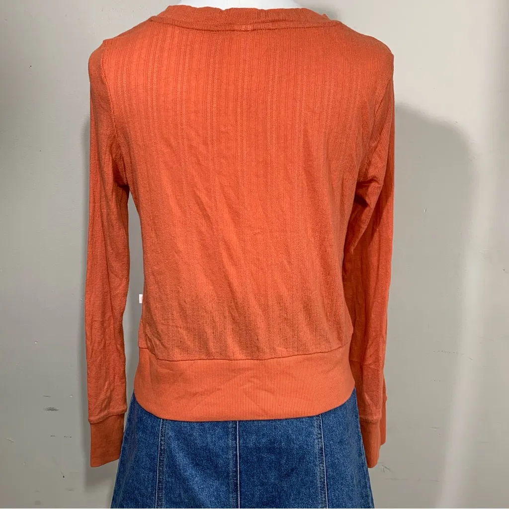 Only Women's Vibrant Orange Sweatshirt - Image 3