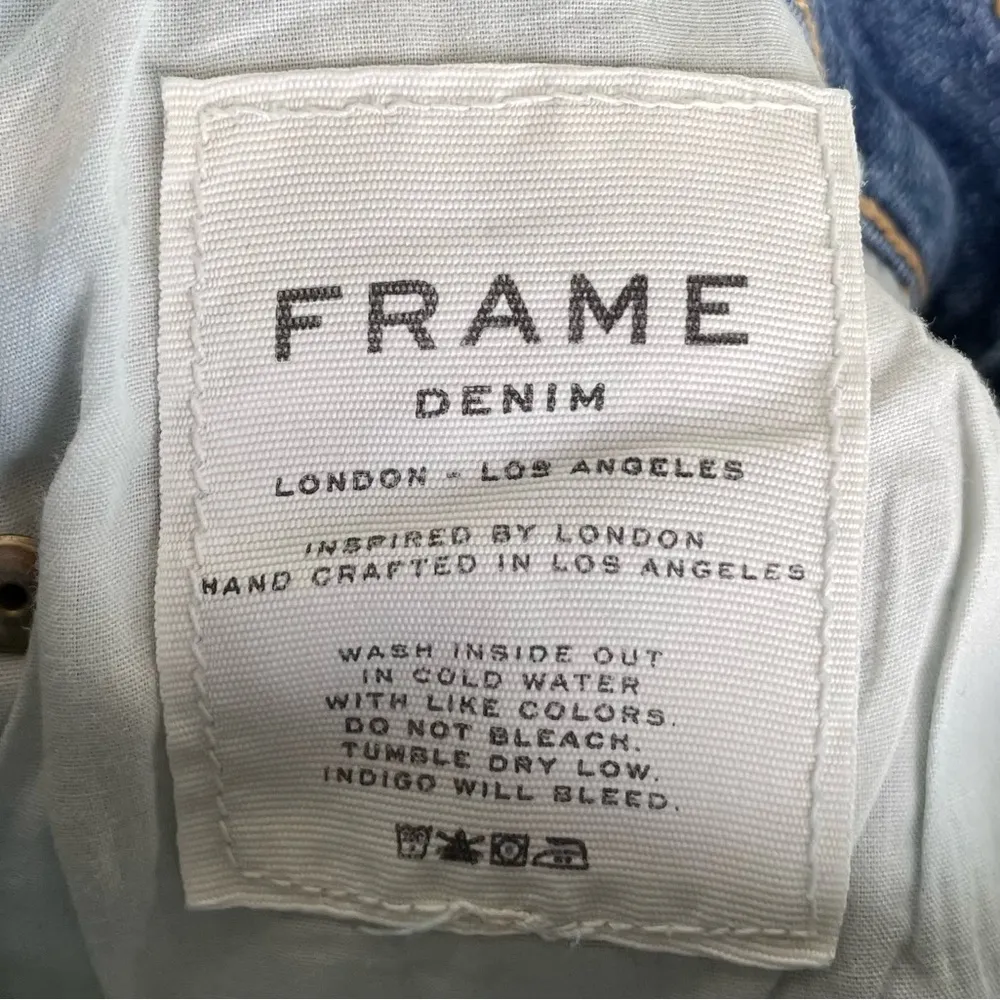 FRAME Denim Le Skinny De Jeanne Kitty Hawk Wash Distressed Jeans Women's Size 28 - Image 7