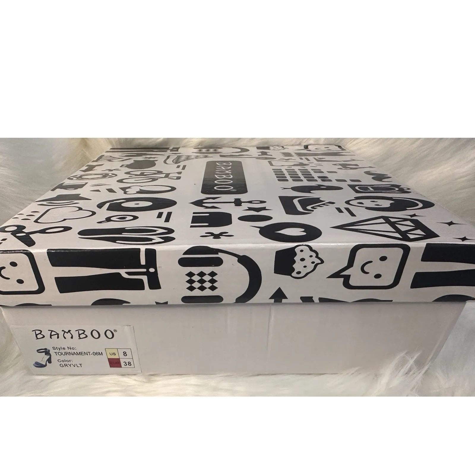 New: Bamboo Velvet Gray Ankle Strap Platform High Heels Y2K Chunky Heels - Image 8