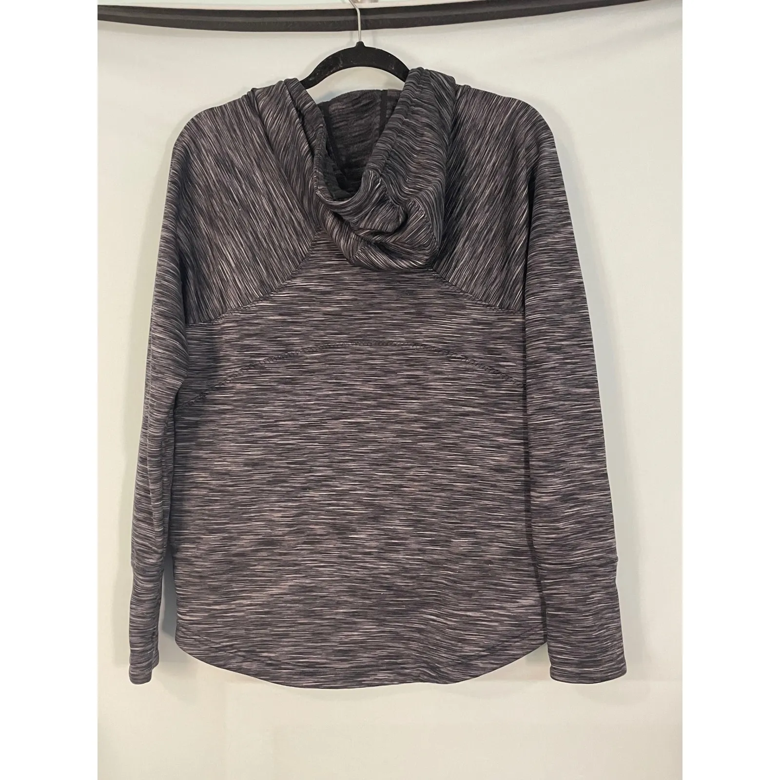 Athleta Space Dye Cowl Neck Hoodie Sweatshirt Pockets Womens Size Small - Image 7