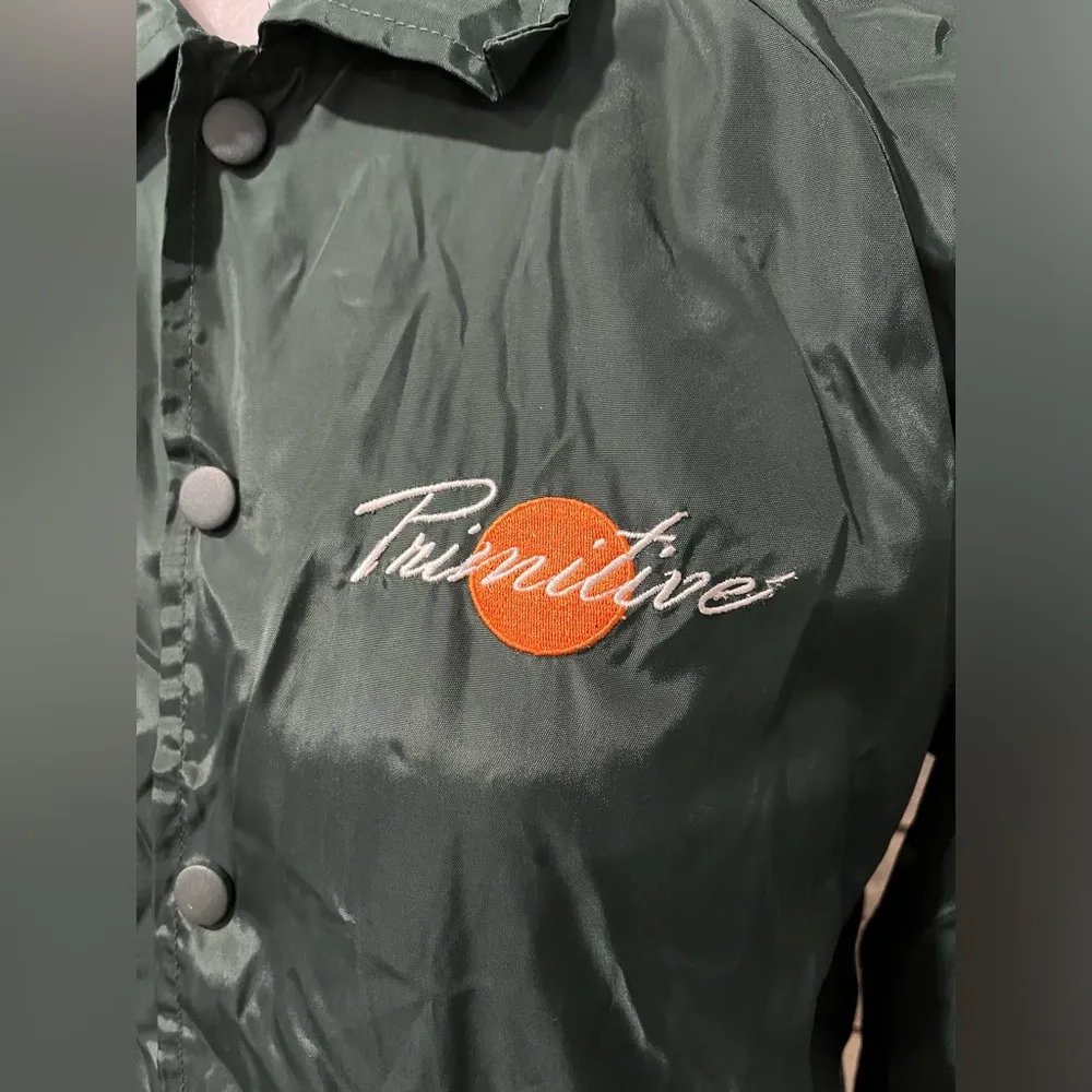 Primitive Green Jacket with Leopard Design Size Medium - Image 4