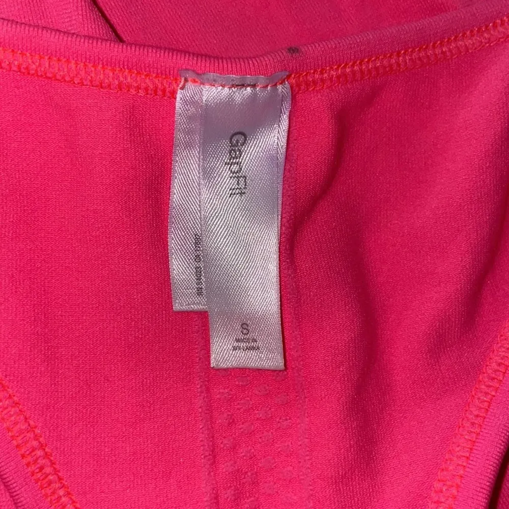 Gap Body Fit Neon Coral Motion Racer tank - Image 3