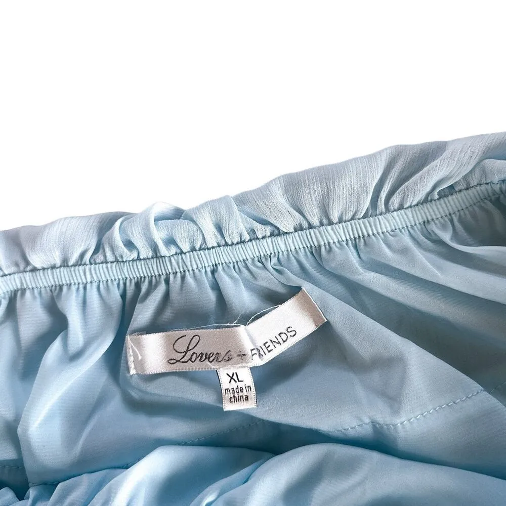 Lovers + Friends Zayn Off the Shoulder Long Sleeve Tiered Ruffle Top Revolve XL - Image 8