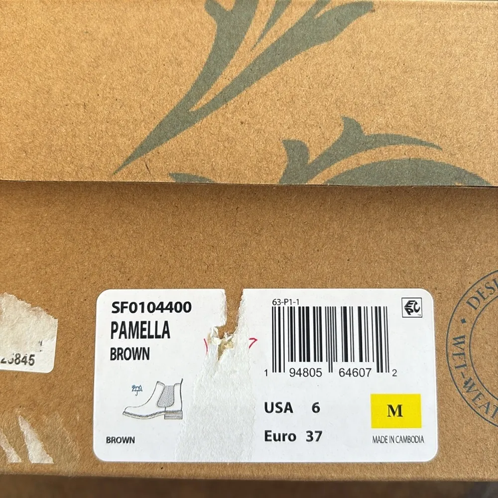 NEW in Box Sofft Leather Pamella Waterproof Floral Chelsea Boots Sz 6 Rtl. $160 - Image 8