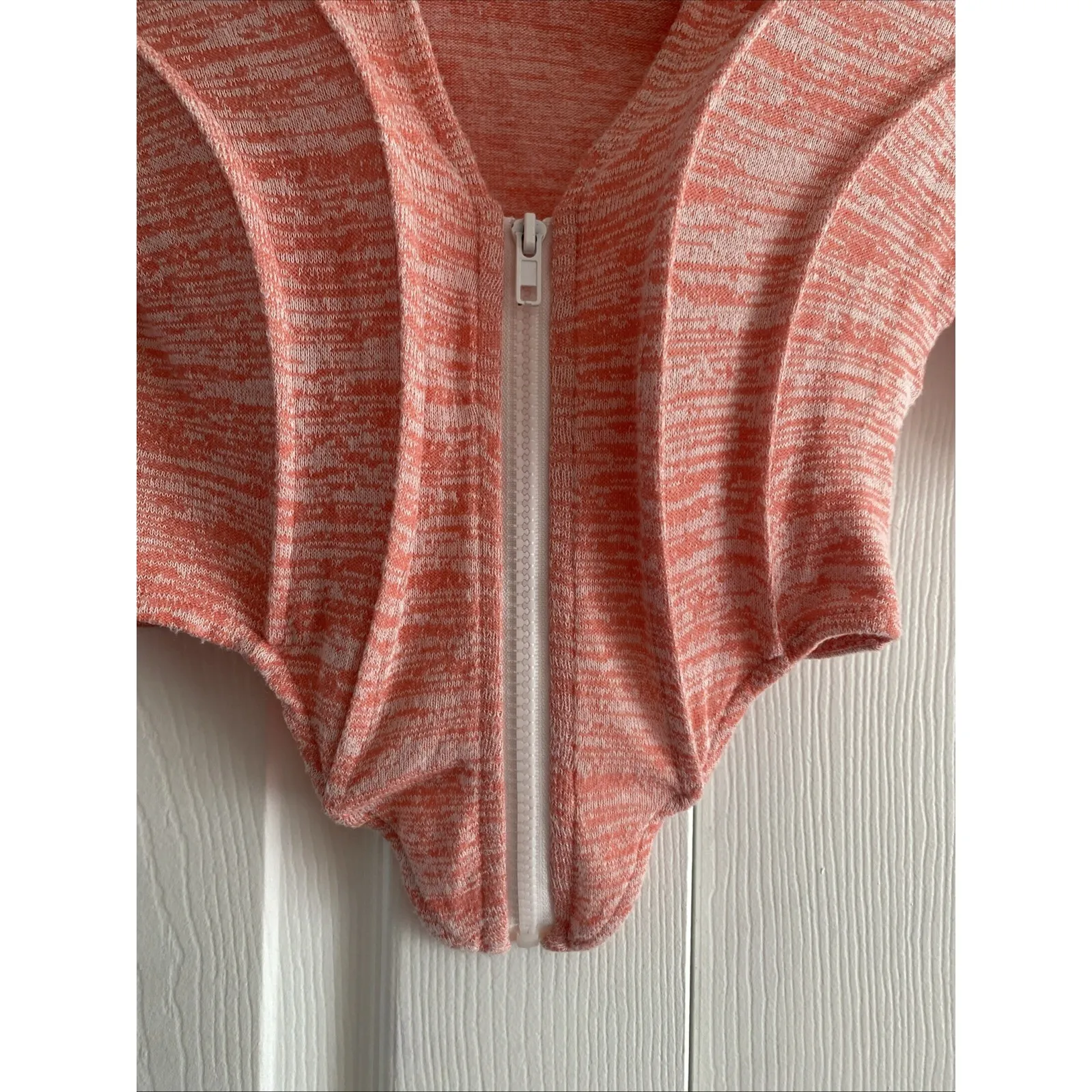 Sole Boy Womens XS Crop Top Full Zip Collared Structured Luxury Streetwear Rave Pink - Image 5