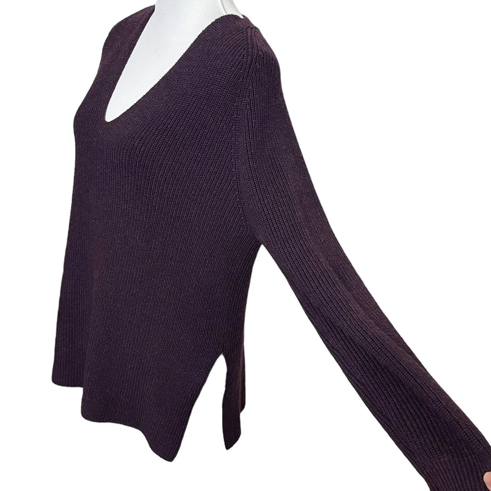 Athleta Switchback Pullover Sweater Auberge Heather Long Sleeves Womens Size XS - Image 8