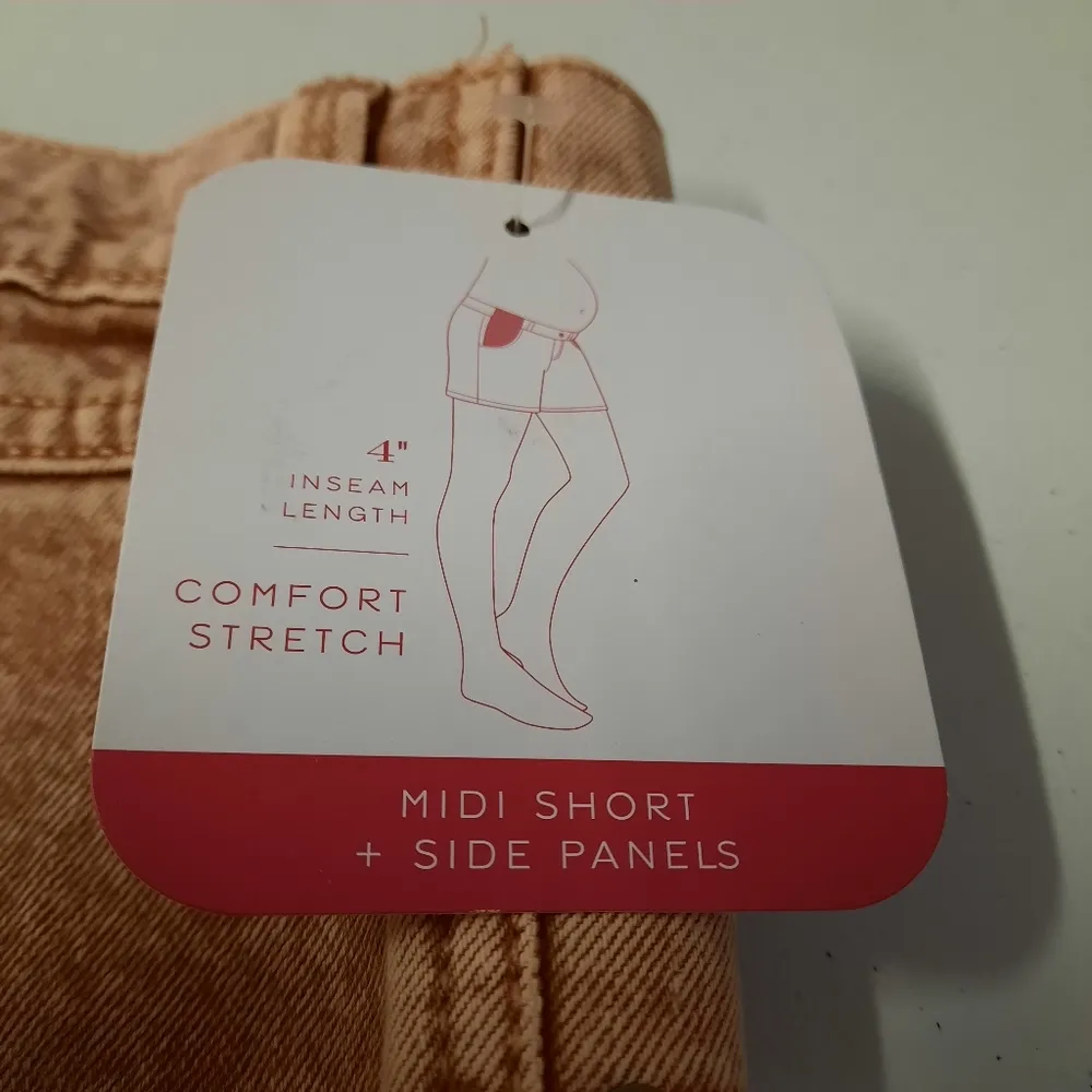 Isabel Maternity Highest Rise Midi Shorts Size 14 - Image 5