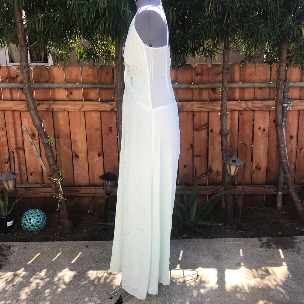 TopShop Mint Green Chiffon Maxi dress - Image 3