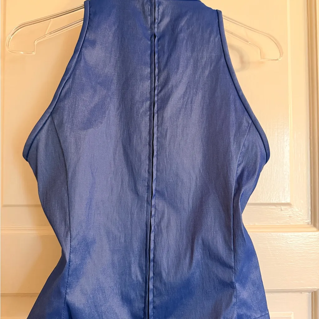 Tadashi Shoji Sapphire Sleeveless Blouse - Image 3