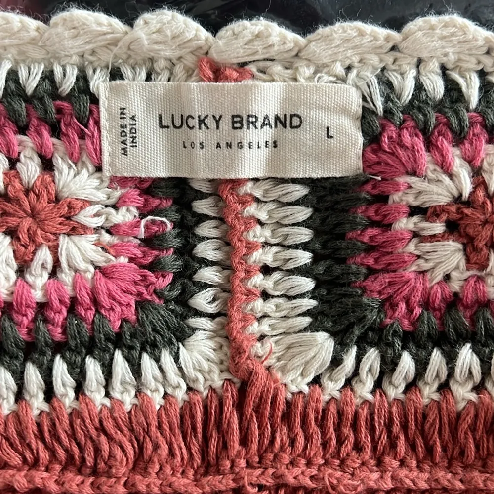 Geo Crochet Cardigan Size L New w/Tag $149 - Image 11