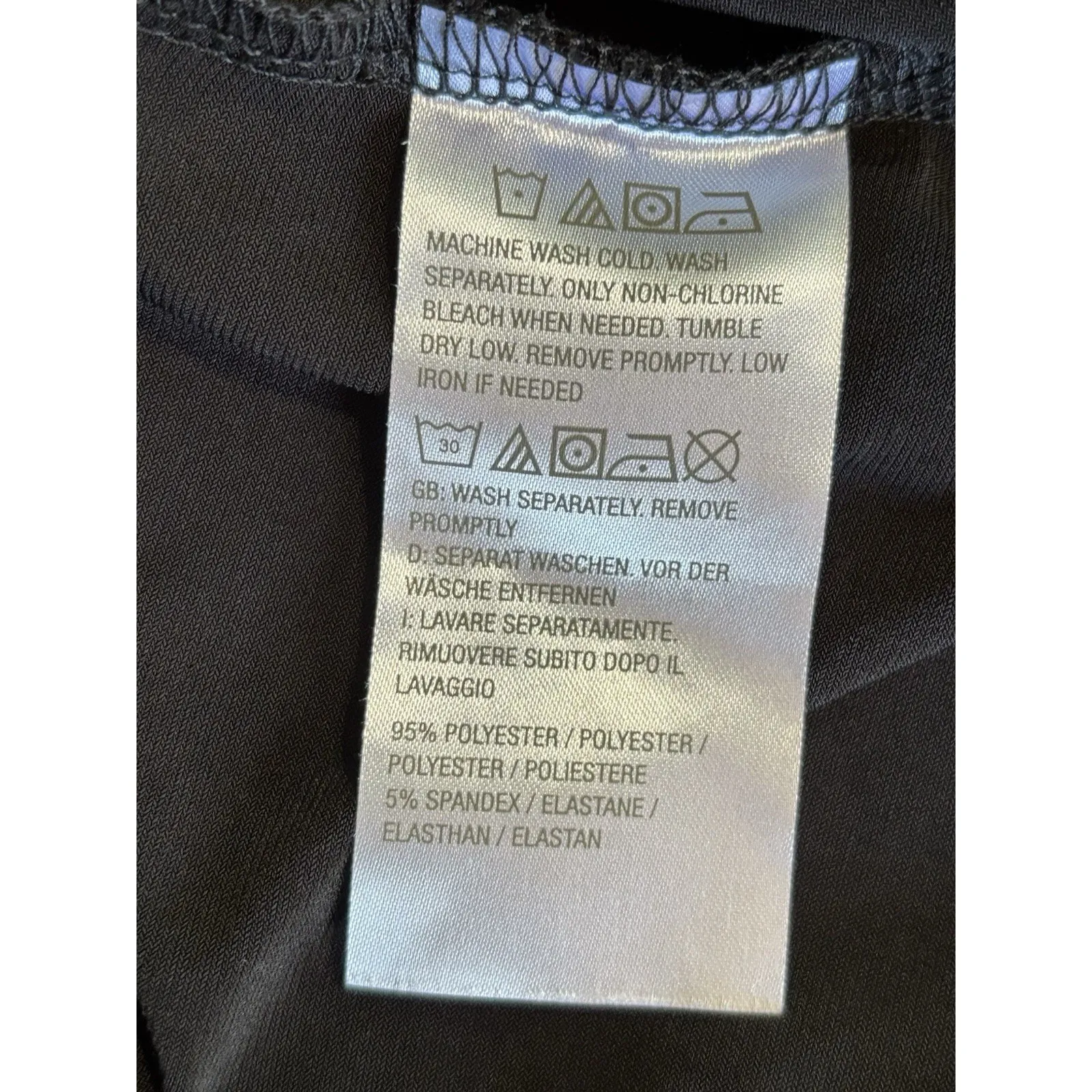 Susan Graver Black Long Sleeve Flowy Blouse Size Large Relaxed Lightweight - Image 7