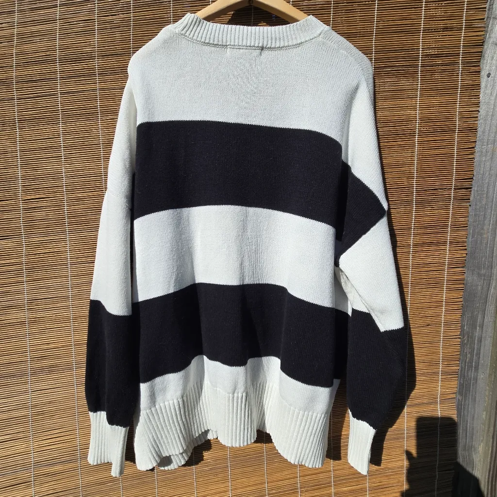 NEW! Sincerely Jules SKI Crewneck Pullover Sweater XL Black - Image 8