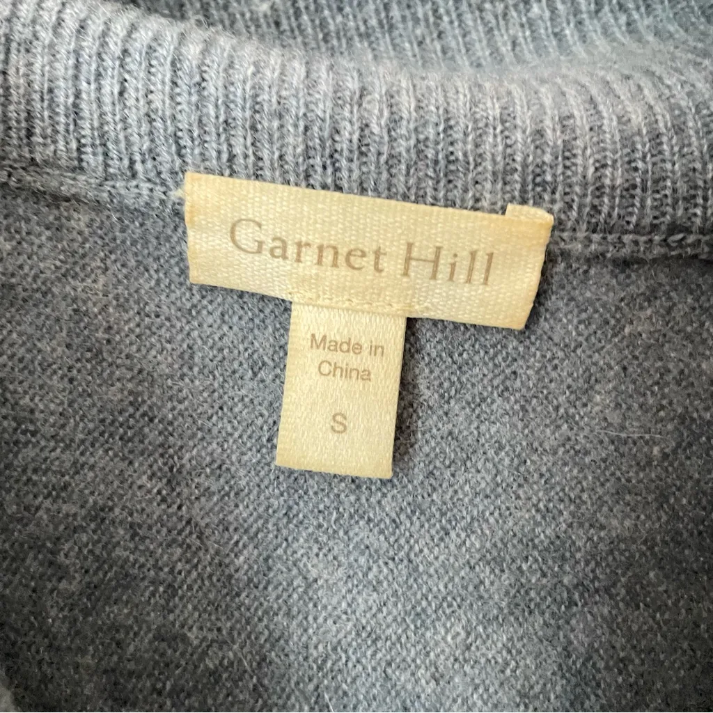 Garnet Hill Cashmere & Wool Blend Oversized Turtleneck Tunic Sweater in Small - Image 4