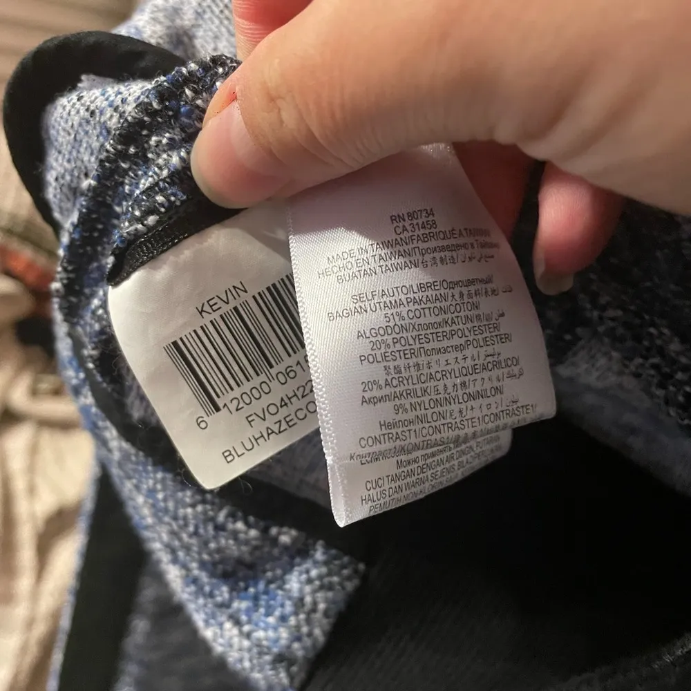 BCBGMAXAZRIA BLUE TWEED KEVIN JACKET - Image 4