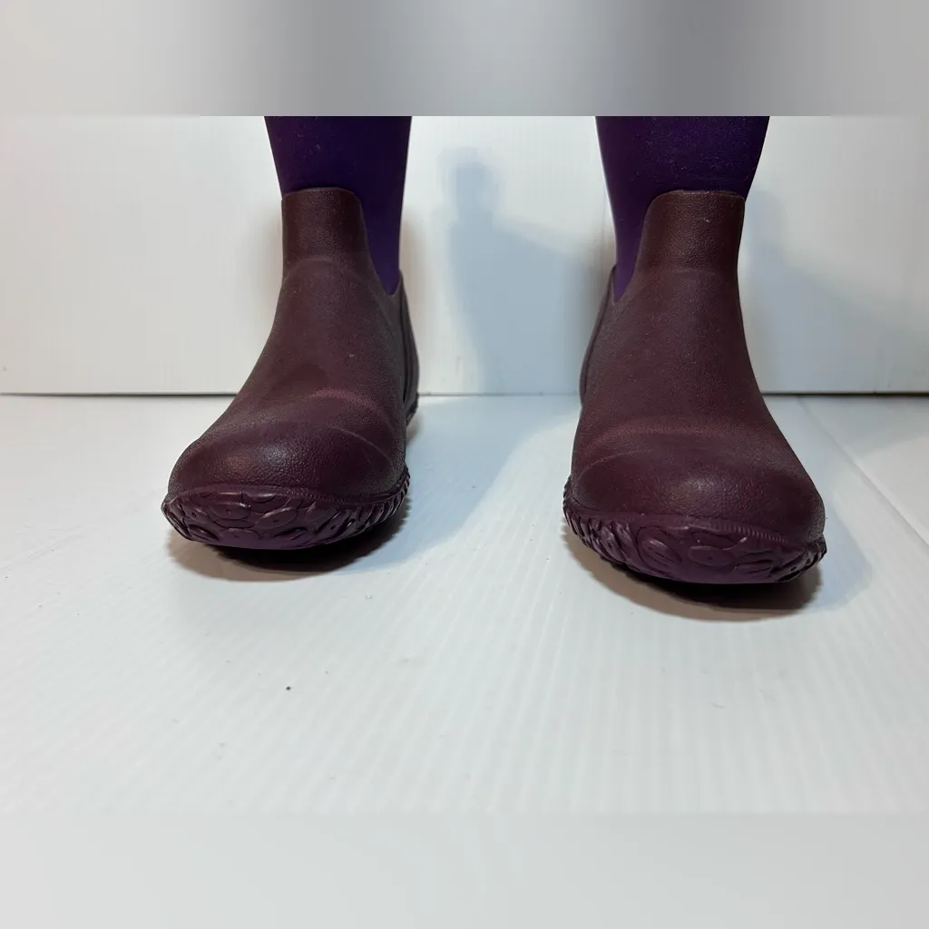 MUCK Boot Company purple waterproof rain Muckster II mid boots women size 6 - Image 5