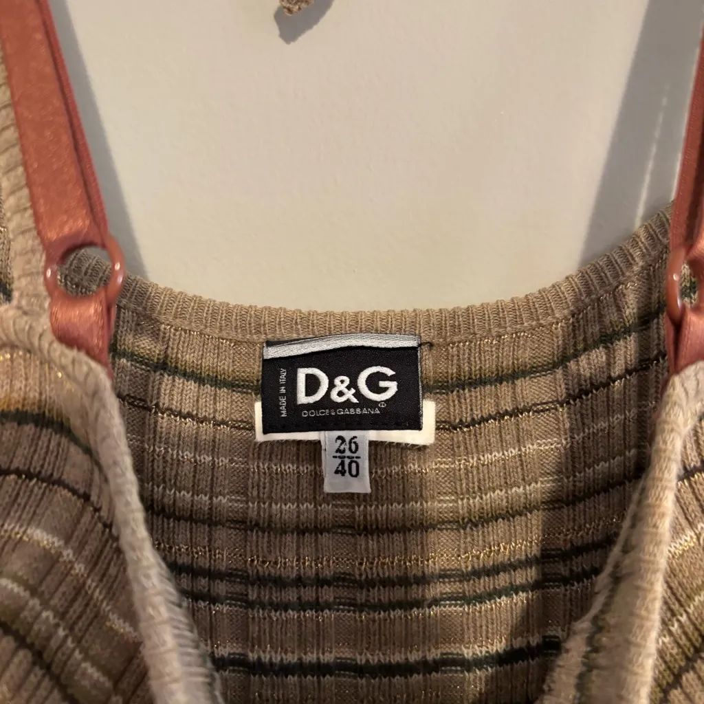 Dolce & Gabbana Stripe Tank Top - Image 6