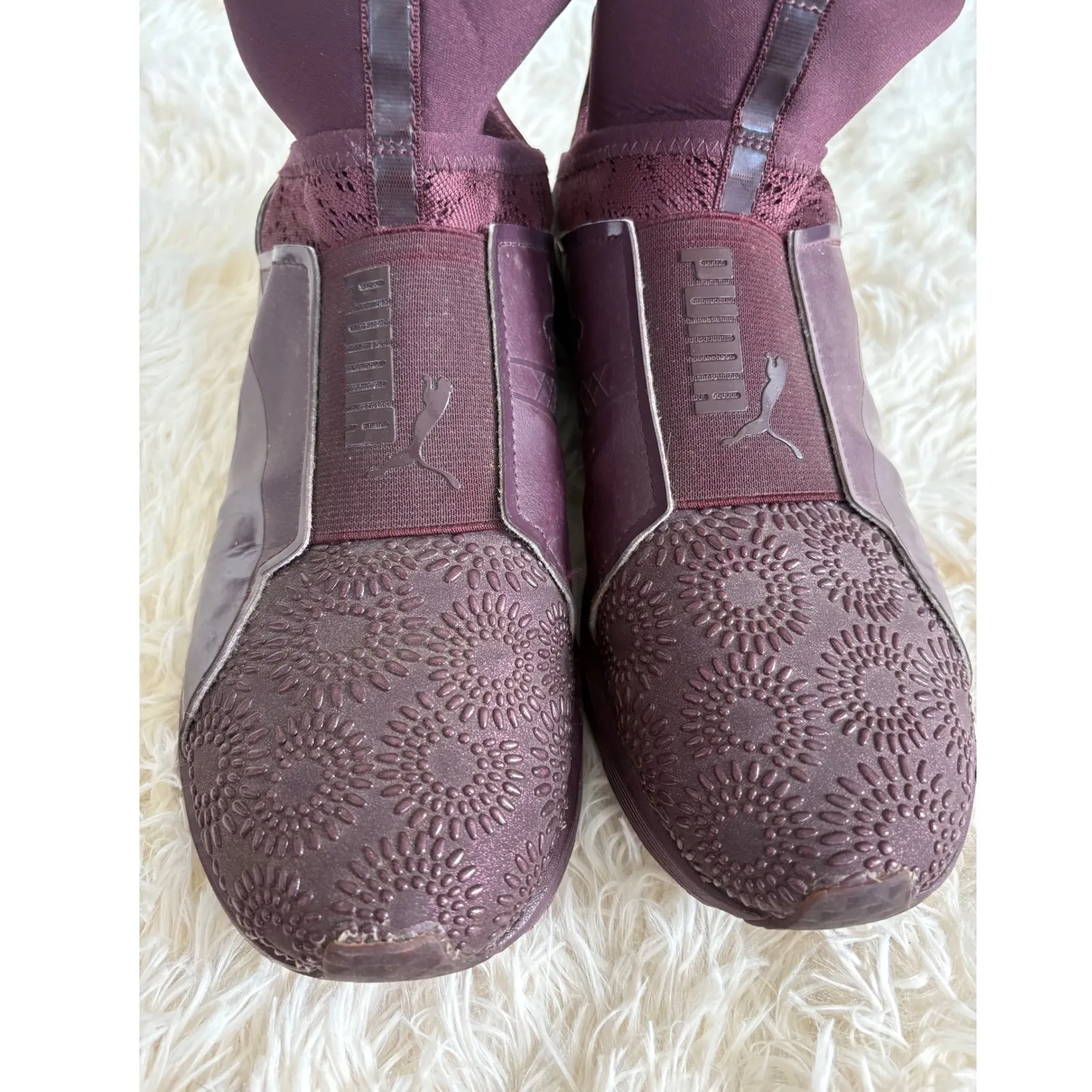 PUMA Fierce Casual‎ Training Shoes Women's Burgundy Athletic Sneakers 8.5 - Image 7