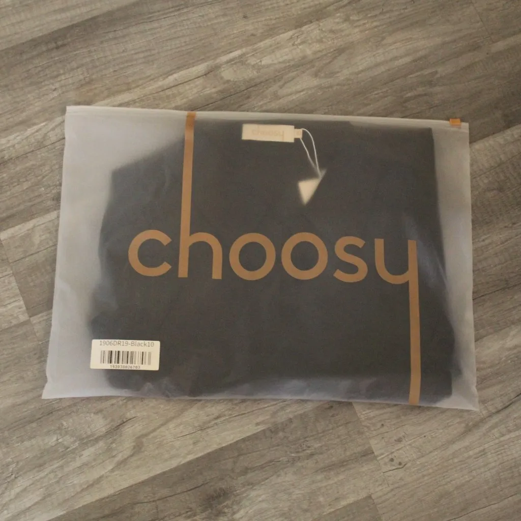 Choosy St. Crosby Black Sleeveless Plunging Neckline Shirt Dress Size 10 - Image 8