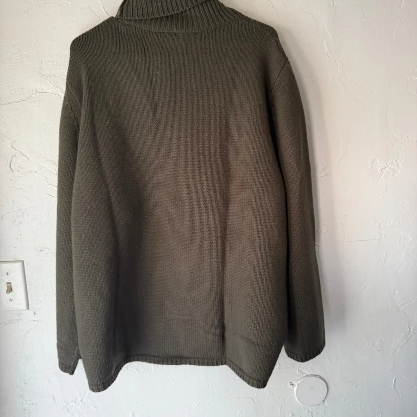 Toteme NWT $650 Wool Cashmere Blend Forest Green Turtleneck Sweater M Luxury Size M - Image 10