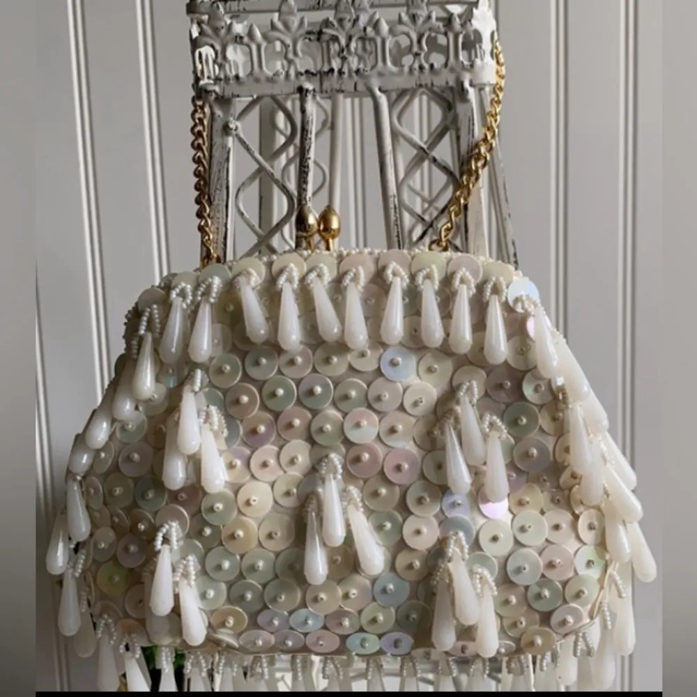 New women’s Formal vintage retro beaded rare unique small clutch bag - Image 7