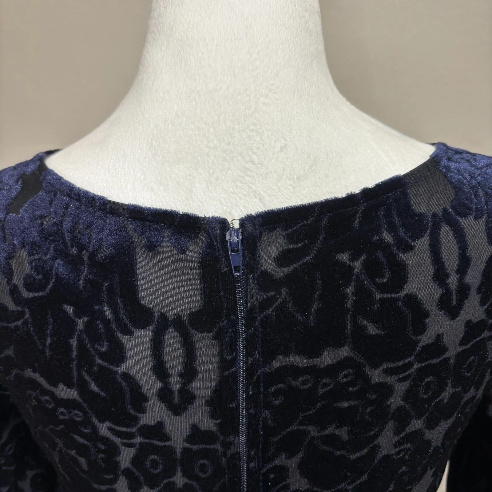 City Triangles Velvet Burnout Skater Dress Juniors SZ 3 Whimsigoth Fairy Witchy - Image 7