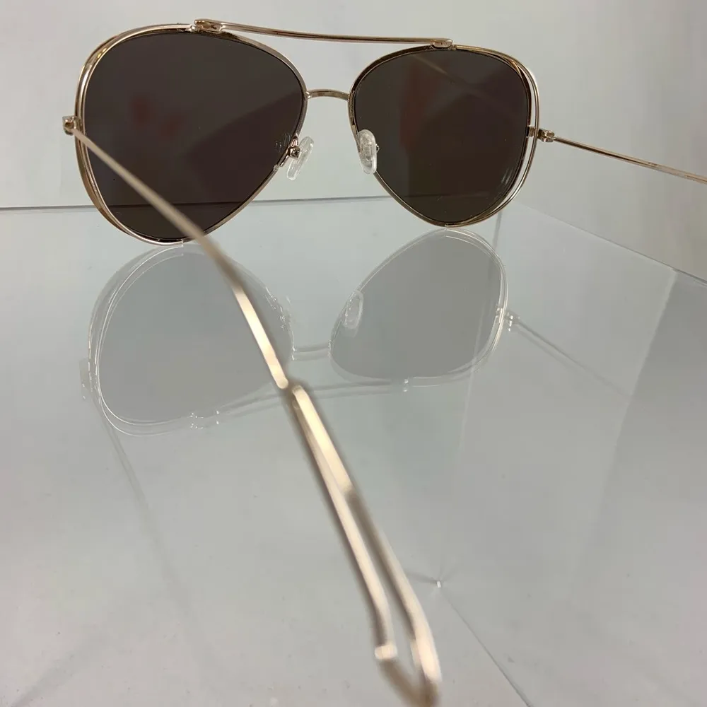 NK Mirror Gold Blue Green aviator sunglasses - Image 6