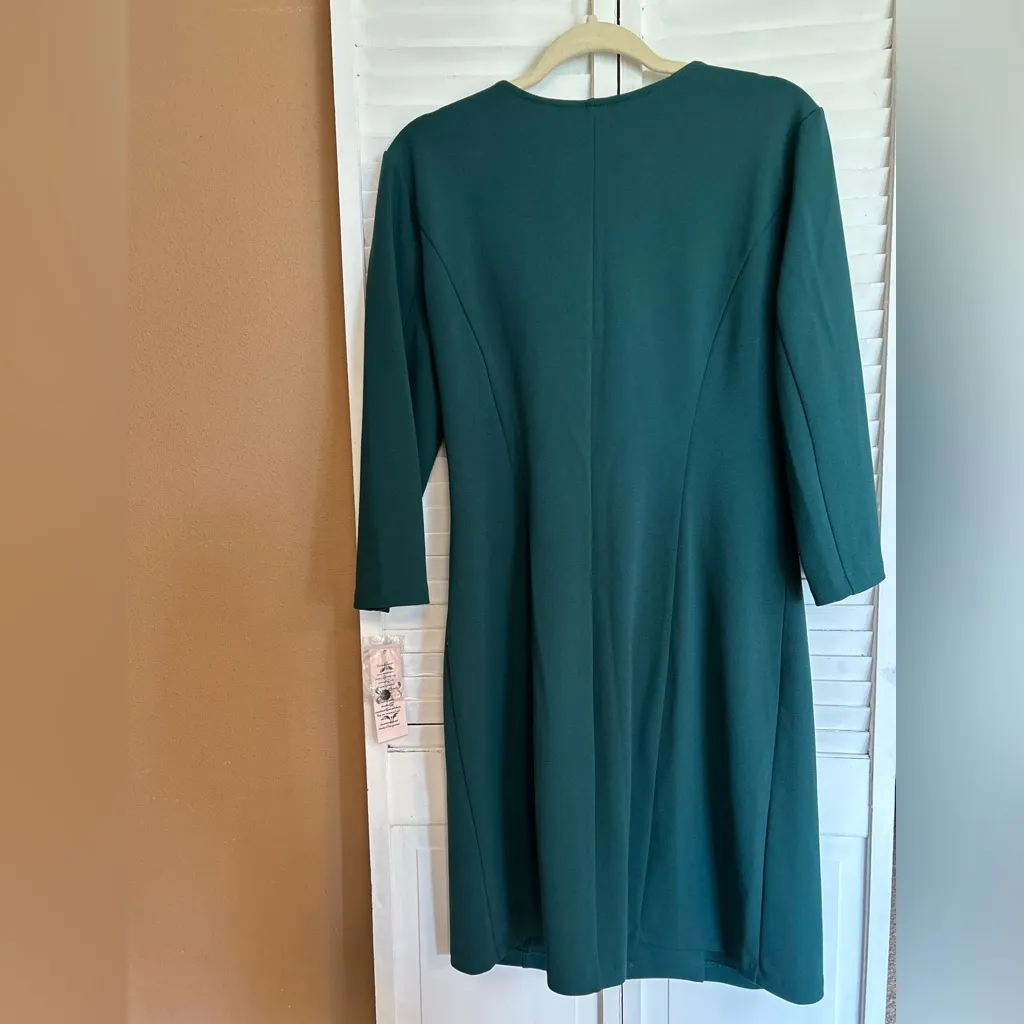 NWT Nanette Lepore Wrap Night Garden Womens Green Dress Size 10 - Image 8