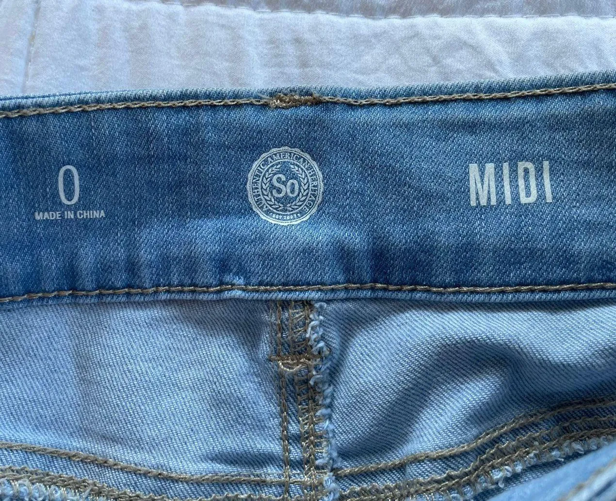 Light Blue Midi Shorts - Image 3