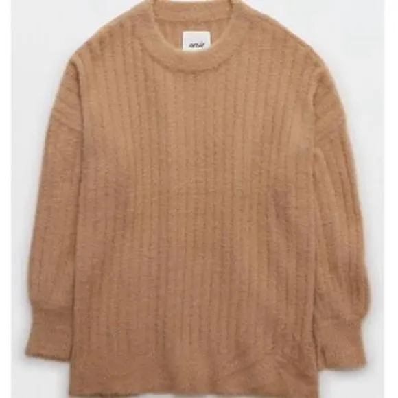 Aerie Buttercream Crew Sweater NWT - Image 3