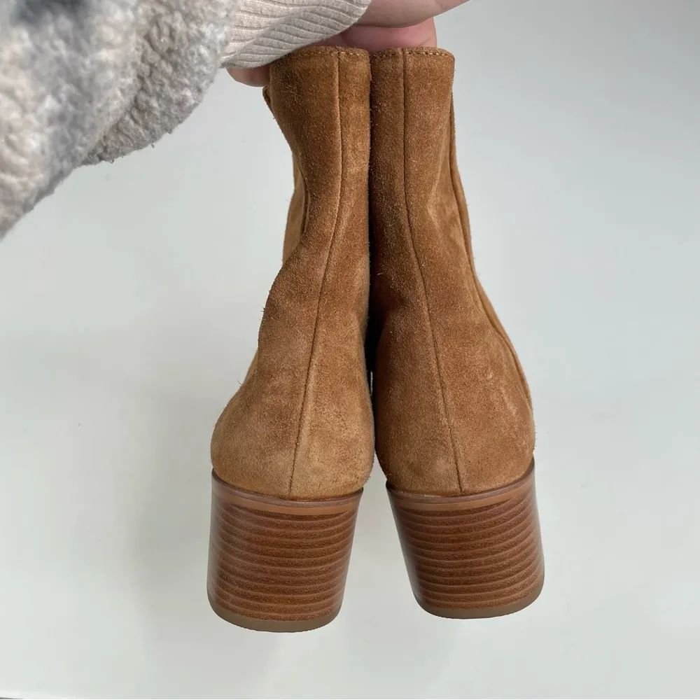 Soludos Fulton Tan Suede Ankle Bootie Size 8.5 - Image 7