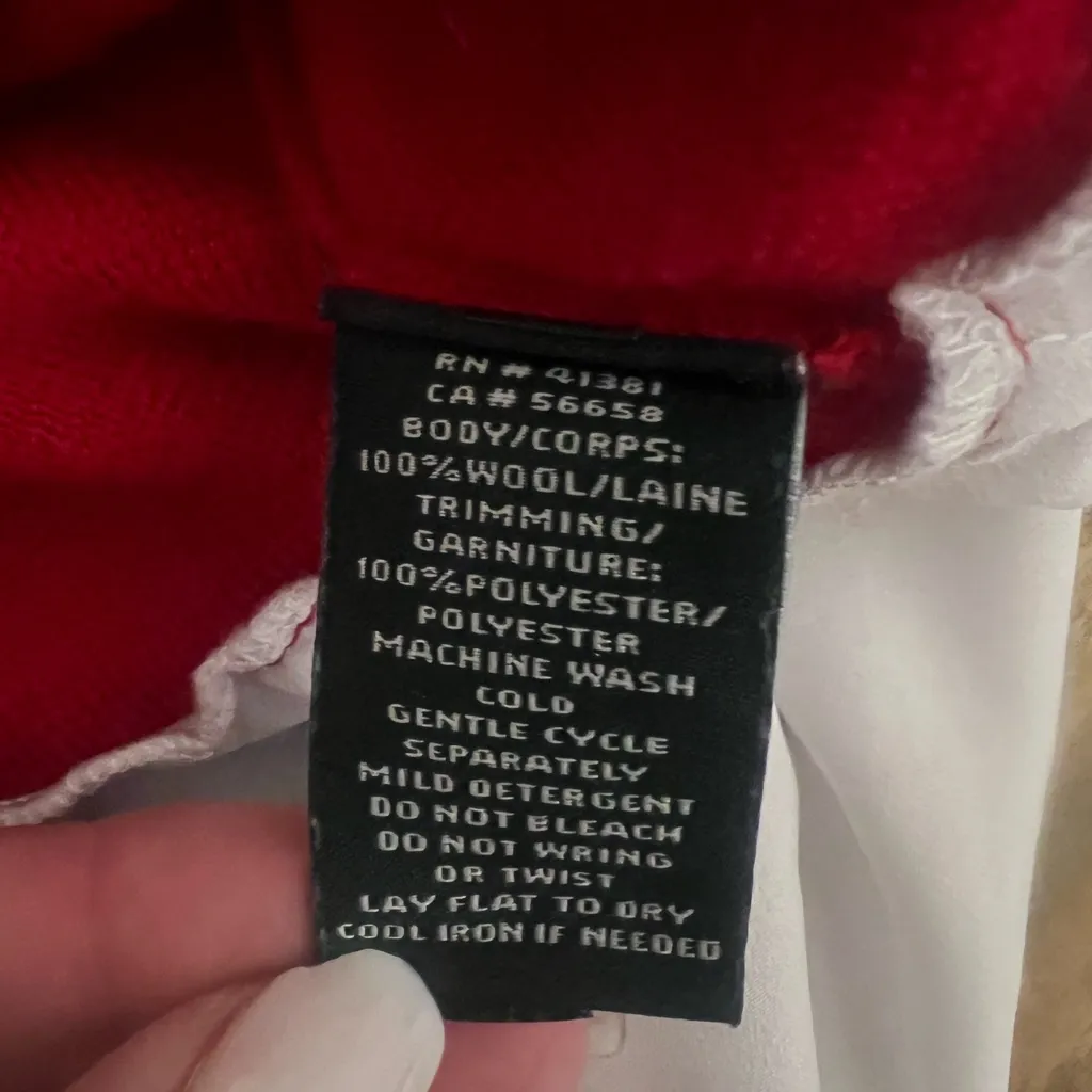 Ralph Lauren red 100% wool red‎ sweater
Bottom portion 100% linen size small - Image 5