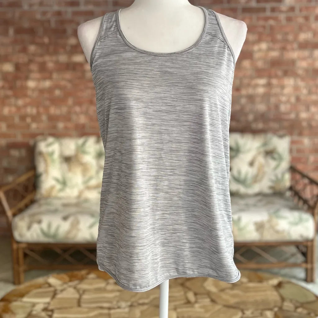 RBX Tank Top Racerback Gray Crossback Knit S Gym Pilates Yoga Athletic - Image 3