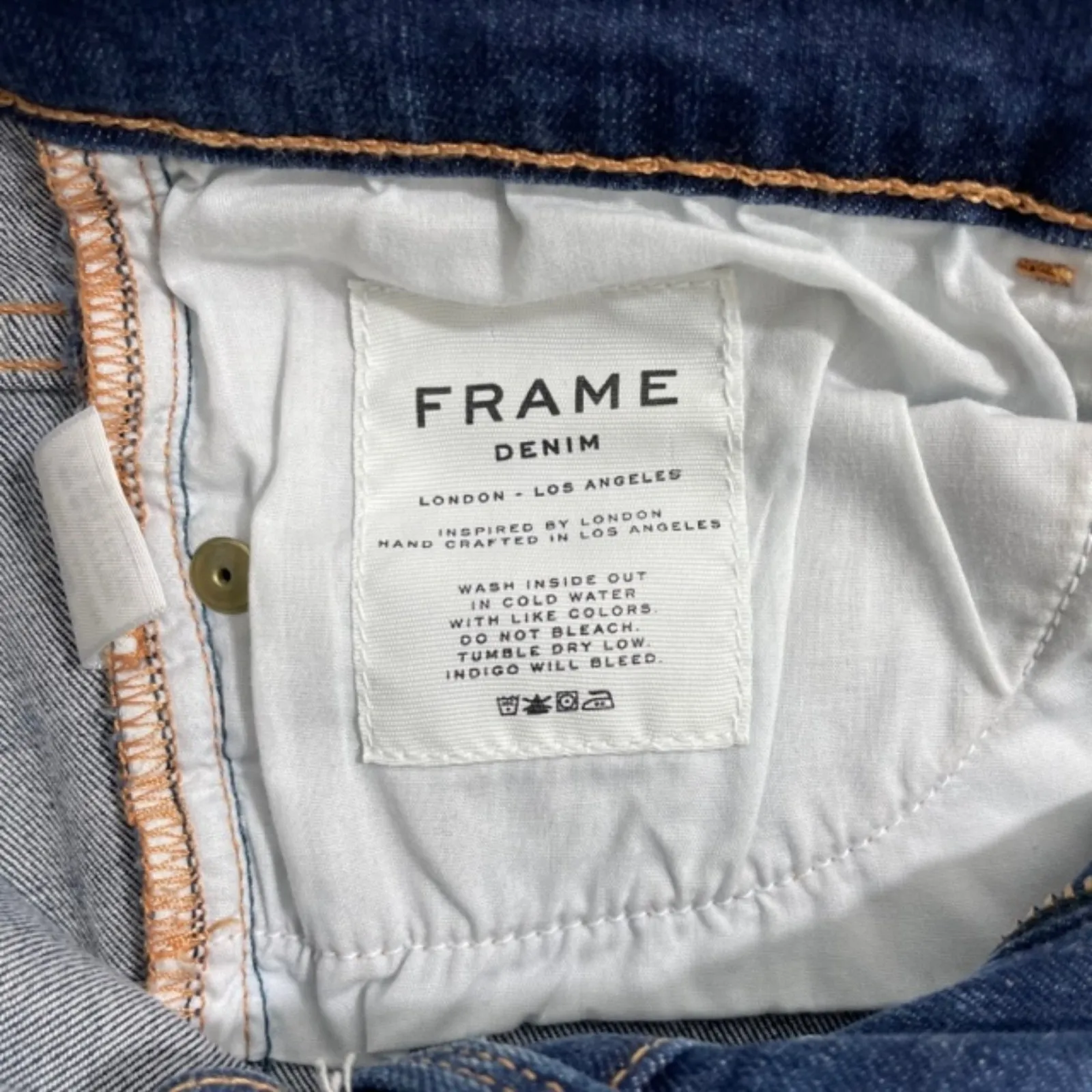 Frame Le Skinny de Jeanne Crop‎ Jeans Size 26 Denim Blue in Latigo Canyon - Image 7