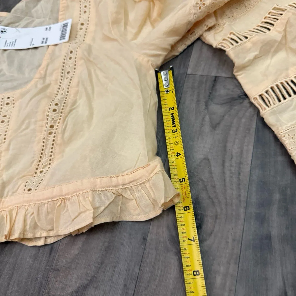 Kimchi Blue Urban outfitters Scarlet Eyelet Cropped Blouse - Image 6