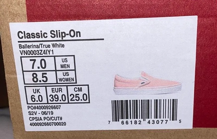 Vans Ballerina Pink Slip Ons - Image 5