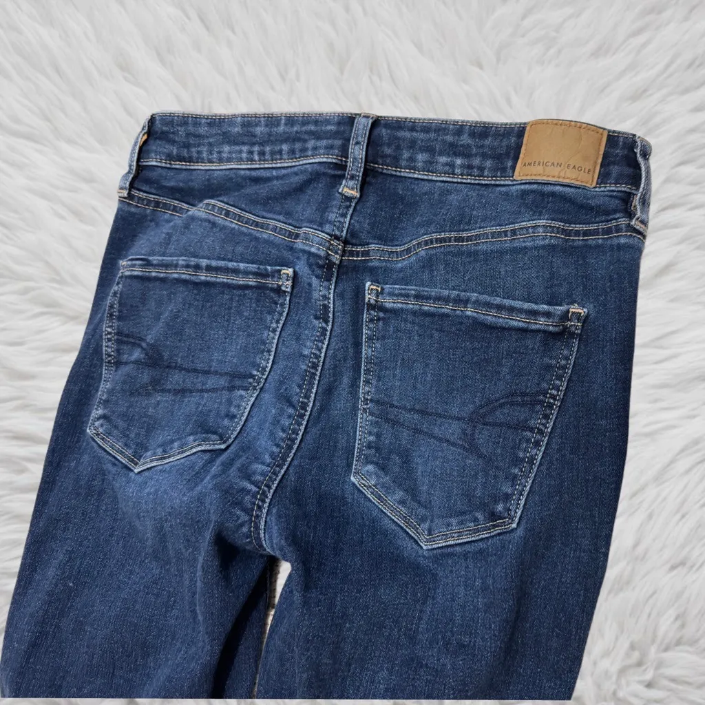 American Eagle Outfitters Blue High Rise Jegging Jeans - Image 6