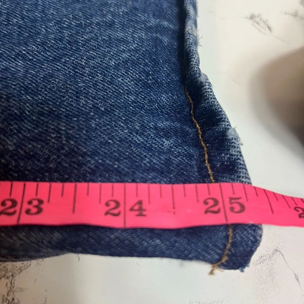 Frame denim rigid re-release le cropped high rise flat Sz 25 - Image 8