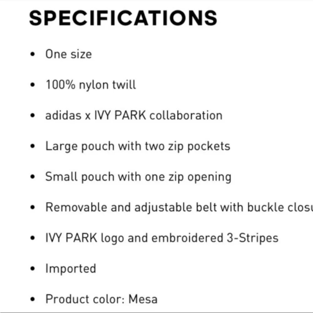 Adidas x Ivy Park Drip 2.2 Belt Bag - brown fanny pack - nude - Image 6