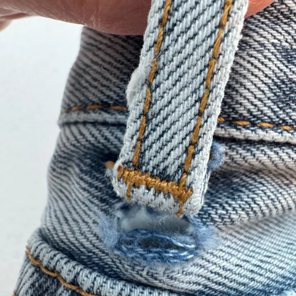 Princess Polly Crossover Denim Shorts Size 2 - Image 9